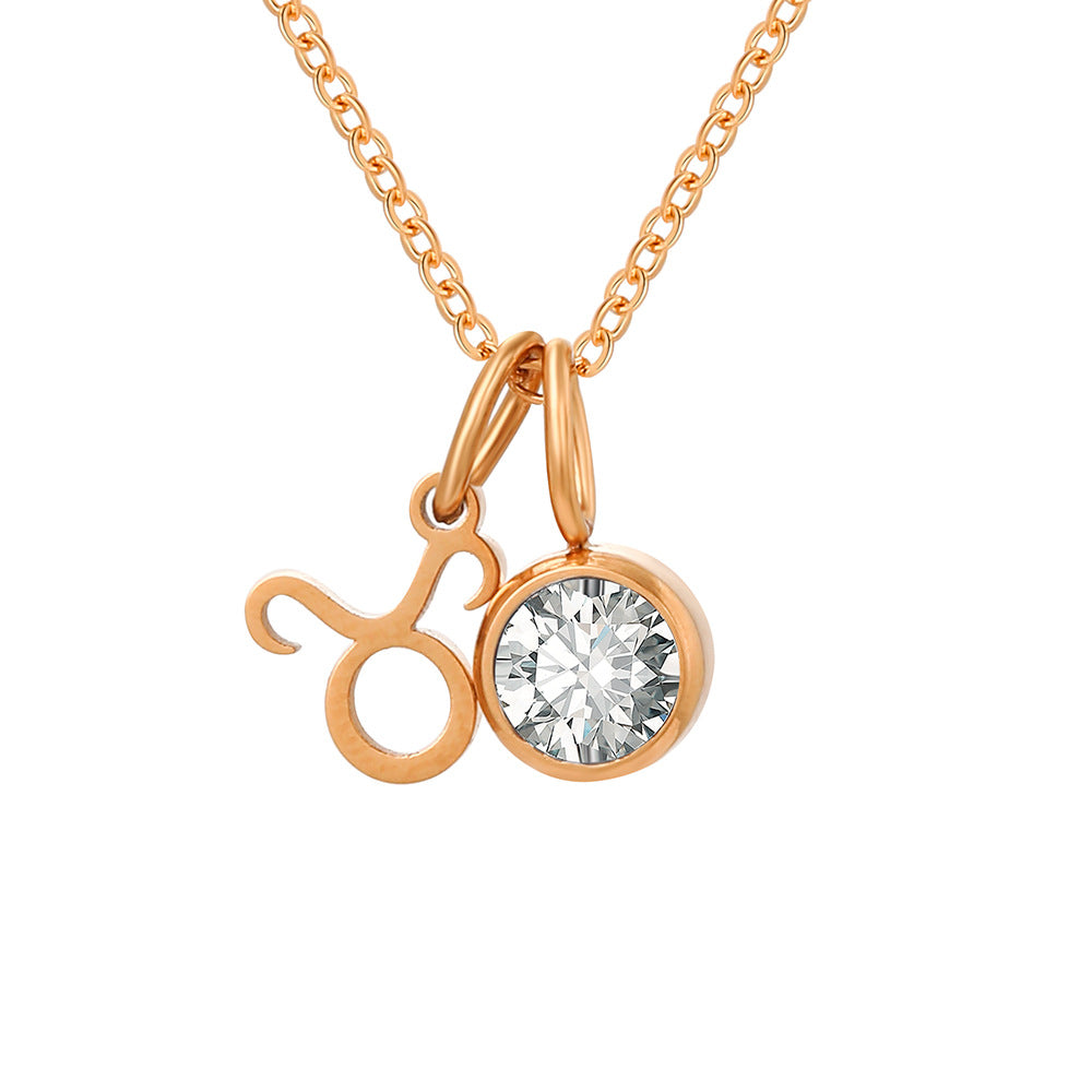 Zodiac Sign & Birthstone Necklace