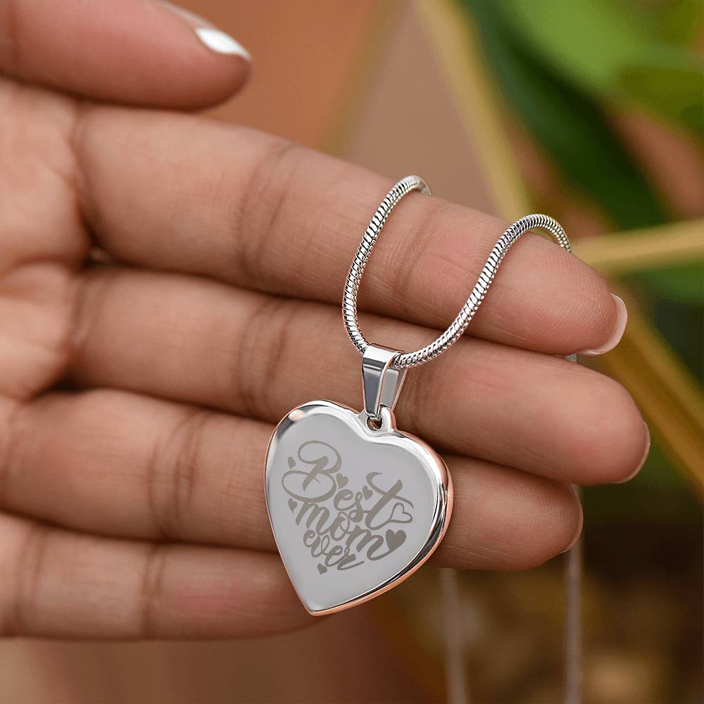 Best Mom Ever - Custom Engraved Necklace