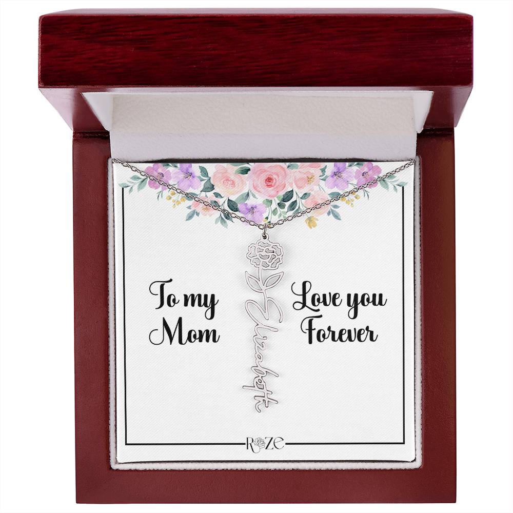 Custom Name Birth Month Neckace for Mother's Day