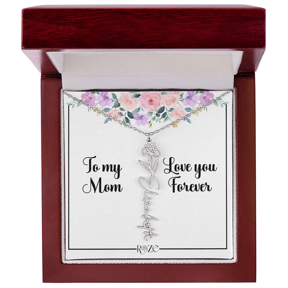 Custom Name Birth Month Neckace for Mother's Day