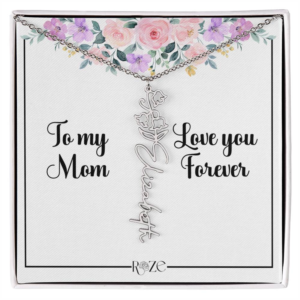 Custom Name Birth Month Neckace for Mother's Day