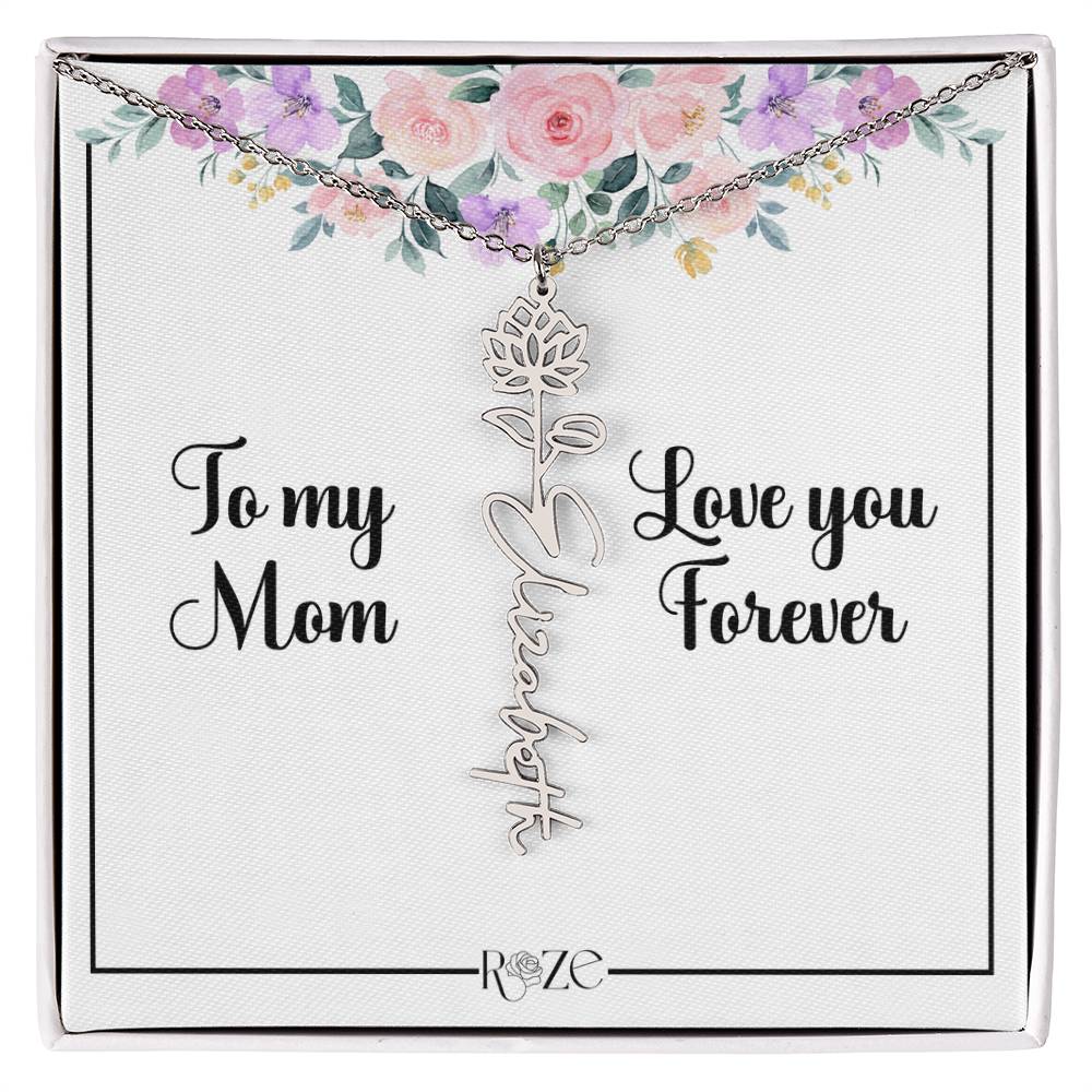Custom Name Birth Month Neckace for Mother's Day