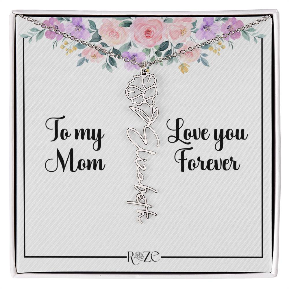 Custom Name Birth Month Neckace for Mother's Day