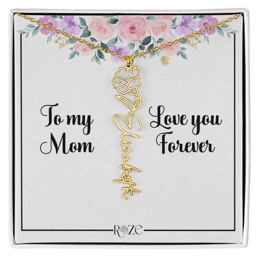 Custom Name Birth Month Neckace for Mother's Day
