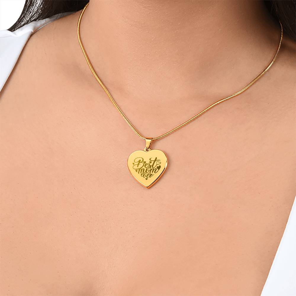 Best Mom Ever - Custom Engraved Necklace