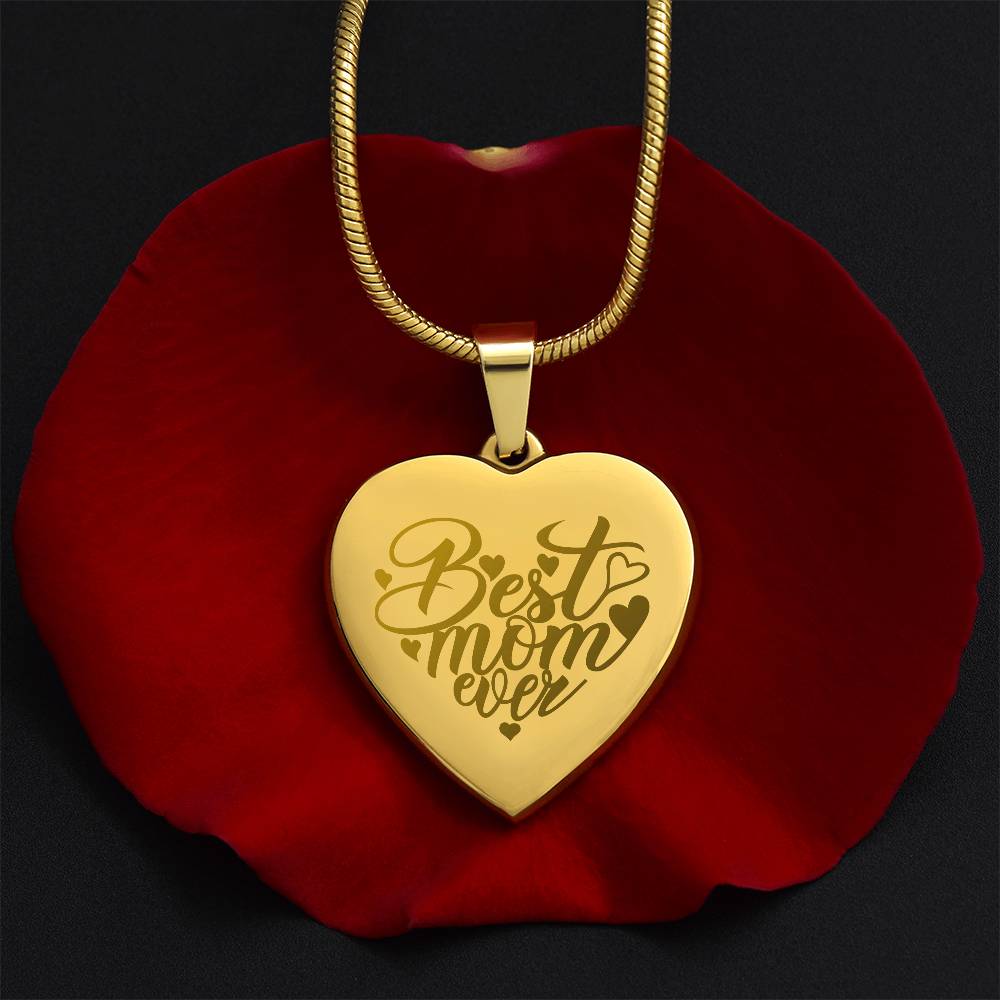 Best Mom Ever - Custom Engraved Necklace