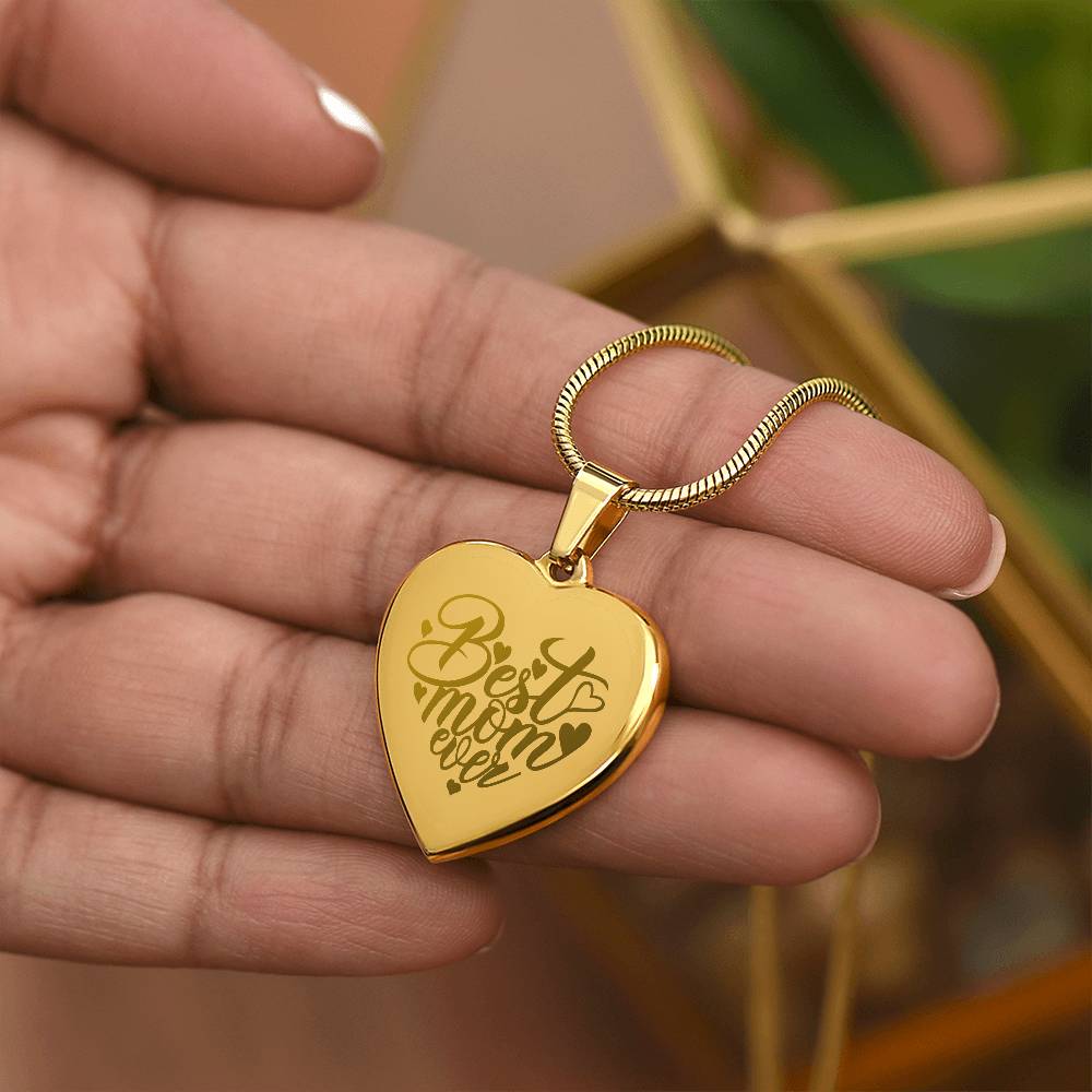 Best Mom Ever - Custom Engraved Necklace