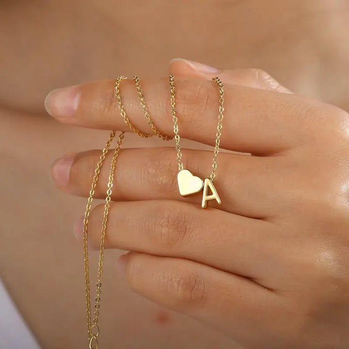 Initial Heart Necklace