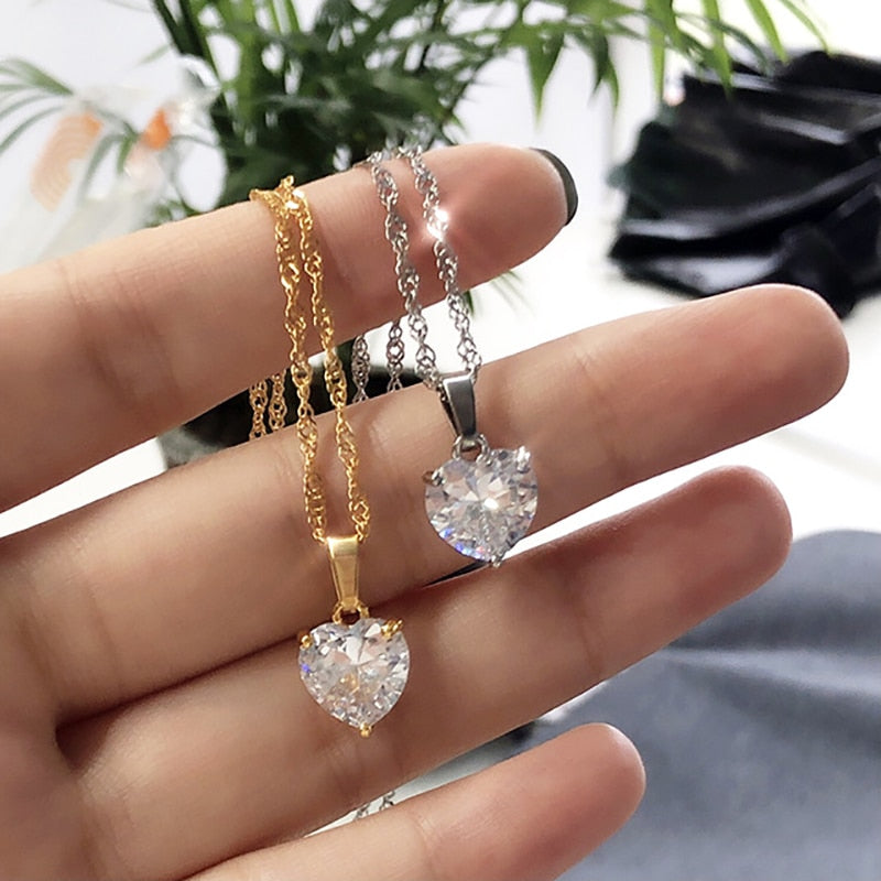 Crystal Heart Necklace