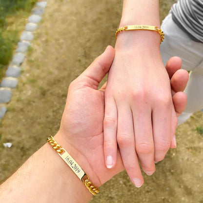 Personalized Couple Bracelet