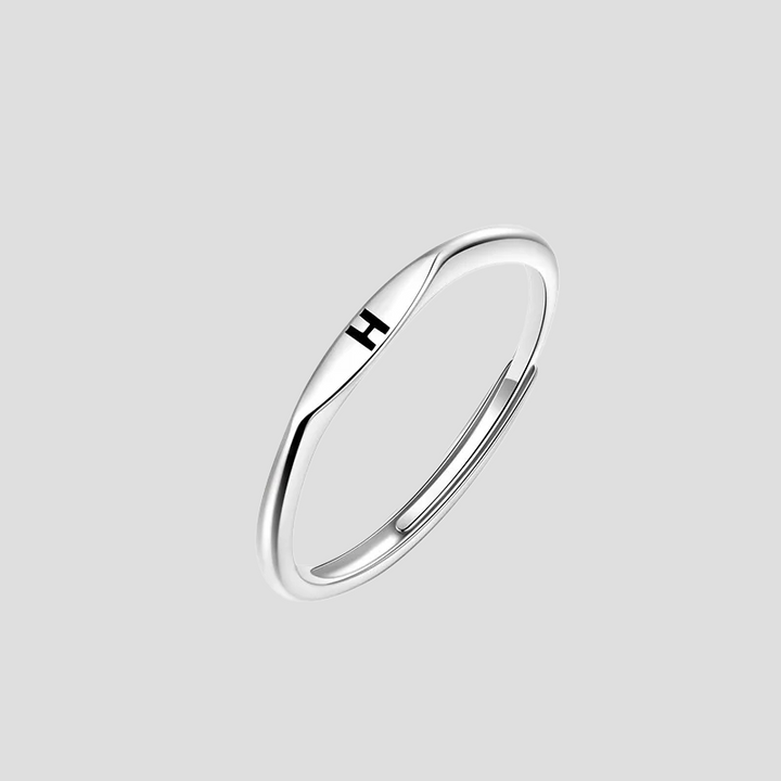 Signet Initial Ring - Adjustable
