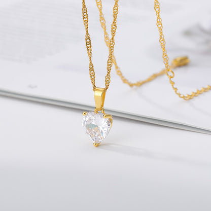 Crystal Heart Necklace