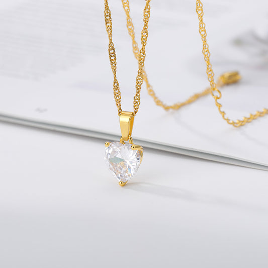 Crystal Heart Necklace