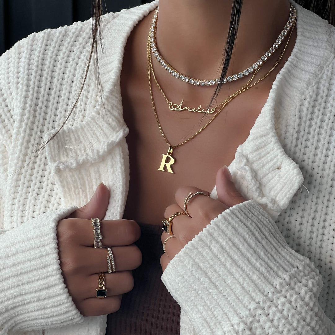 Initial Letter Necklace