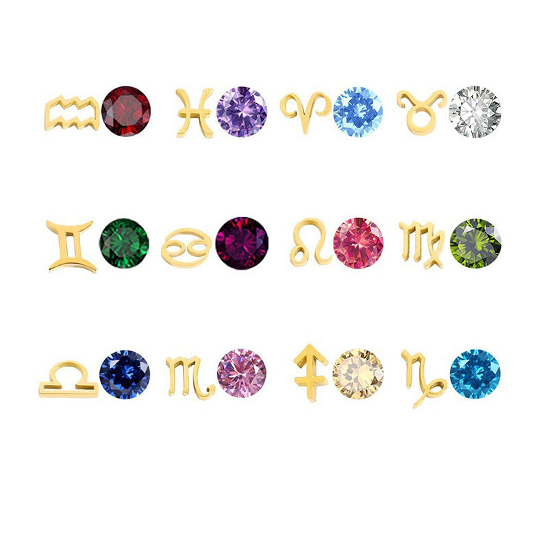 Zodiac Sign & Birthstone Necklace