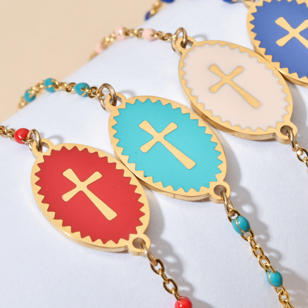 Dainty Cross Bracelet