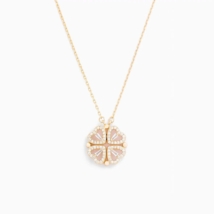 Eternal Clover Necklace & Rotating Box