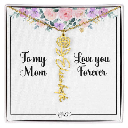 Custom Name Birth Month Neckace for Mother's Day