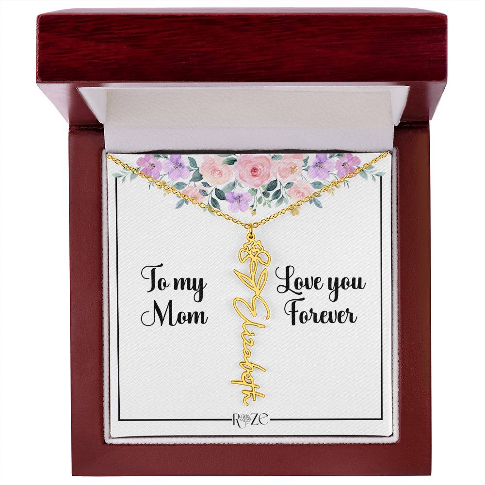 Custom Name Birth Month Neckace for Mother's Day