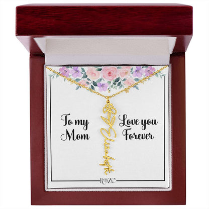 Custom Name Birth Month Neckace for Mother's Day