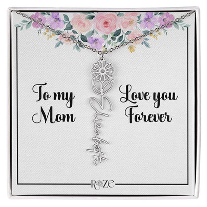 Custom Name Birth Month Neckace for Mother's Day