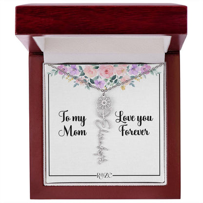 Custom Name Birth Month Neckace for Mother's Day