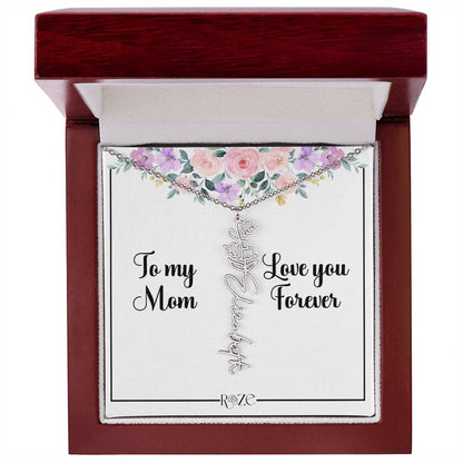 Custom Name Birth Month Neckace for Mother's Day