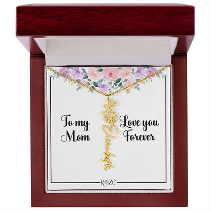 Custom Name Birth Month Neckace for Mother's Day