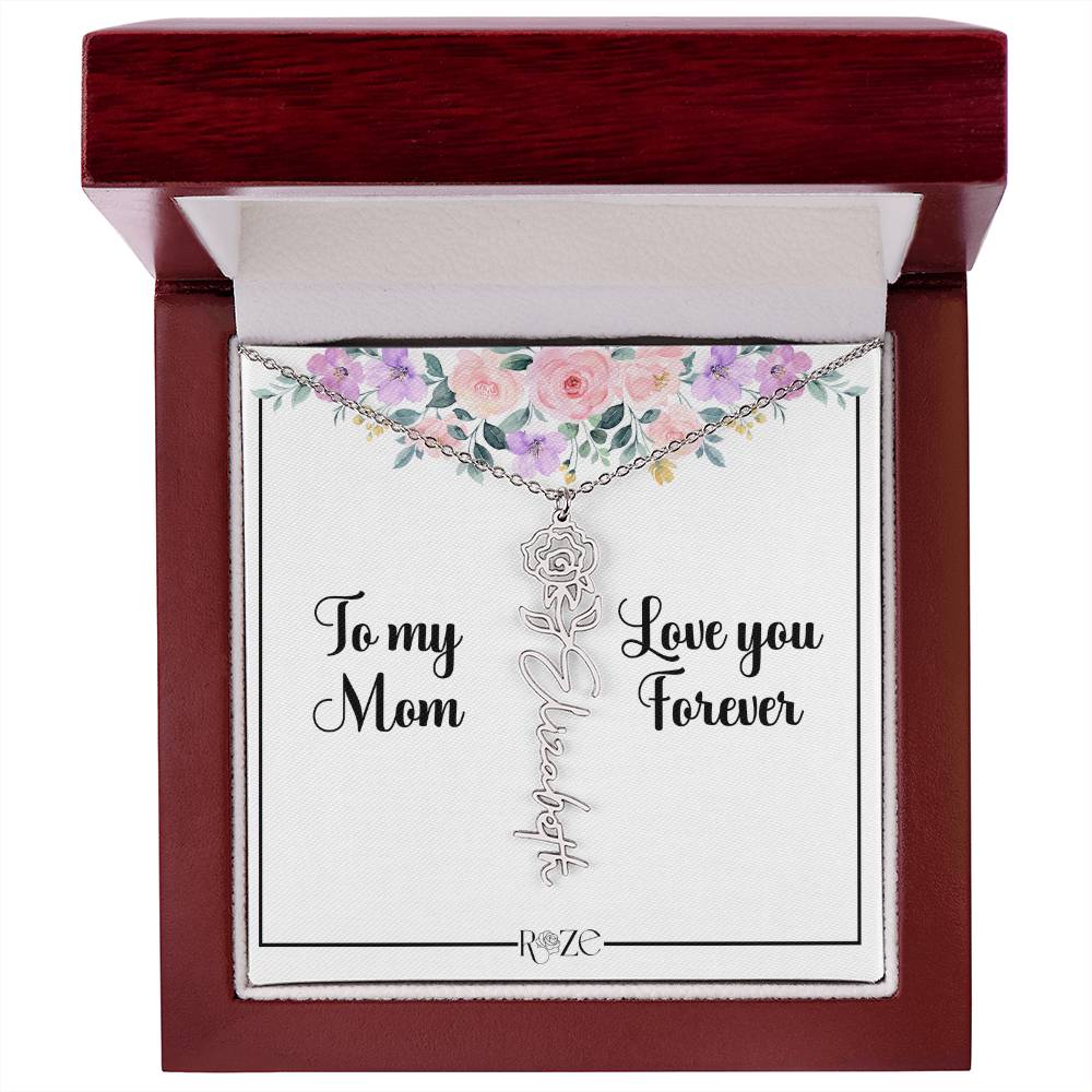 Custom Name Birth Month Neckace for Mother's Day