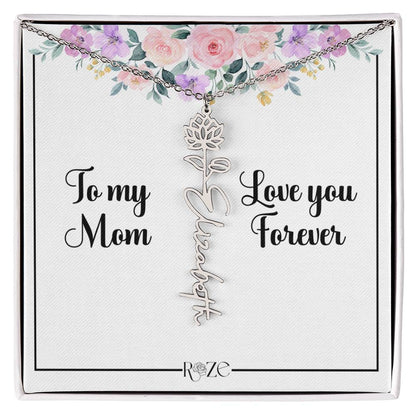 Custom Name Birth Month Neckace for Mother's Day