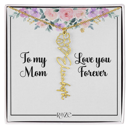 Custom Name Birth Month Neckace for Mother's Day