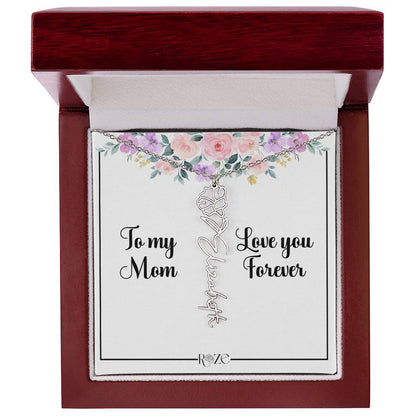 Custom Name Birth Month Neckace for Mother's Day
