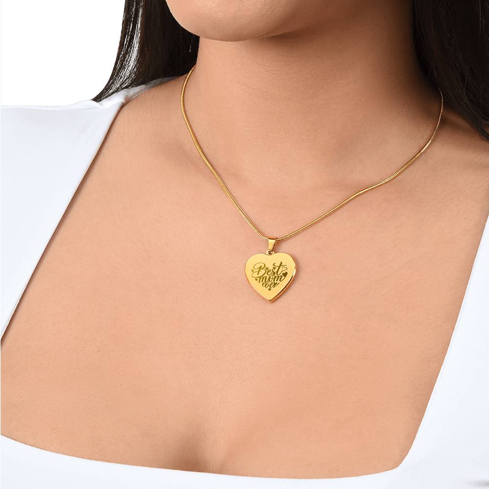 Best Mom Ever - Custom Engraved Necklace