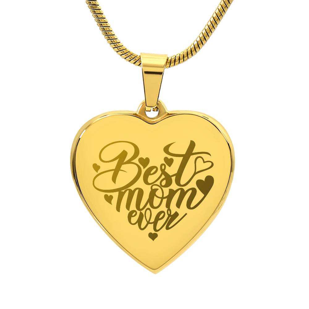 Best Mom Ever - Custom Engraved Necklace