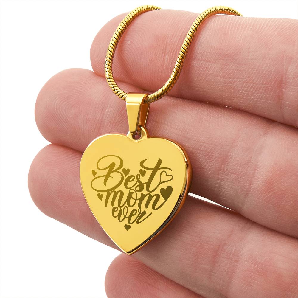 Best Mom Ever - Custom Engraved Necklace