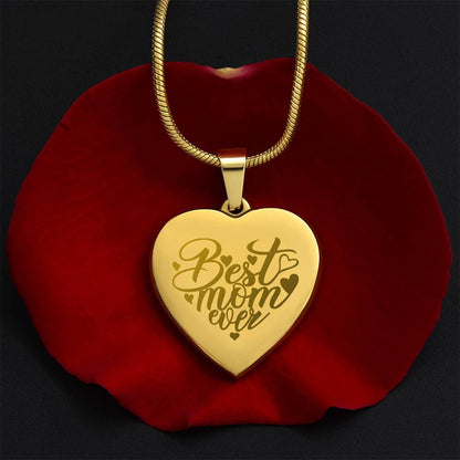 Best Mom Ever - Custom Engraved Necklace