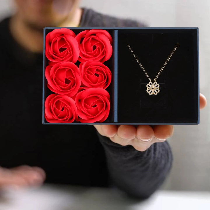 Rose Gift Box for Lucky Heart Necklace