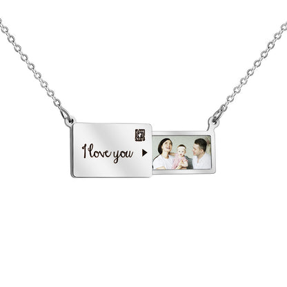 Personalised Photo Envelope Necklace