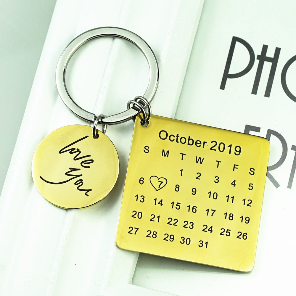 Personalised Special Date Keychain