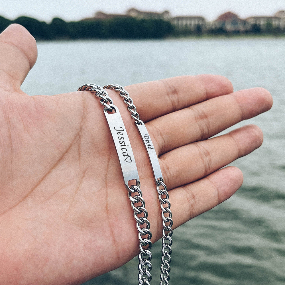 Personalized Couple Bracelet
