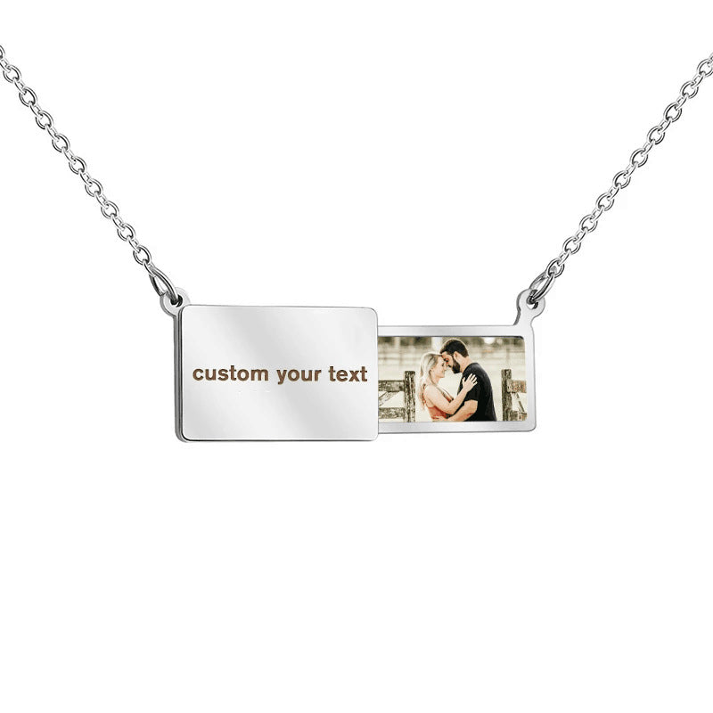 Personalised Photo Envelope Necklace
